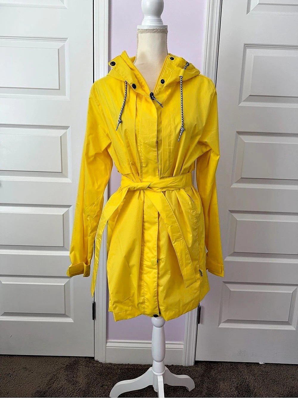 Columbia Pardon My Trench Rain Jacket Yellow Size Large